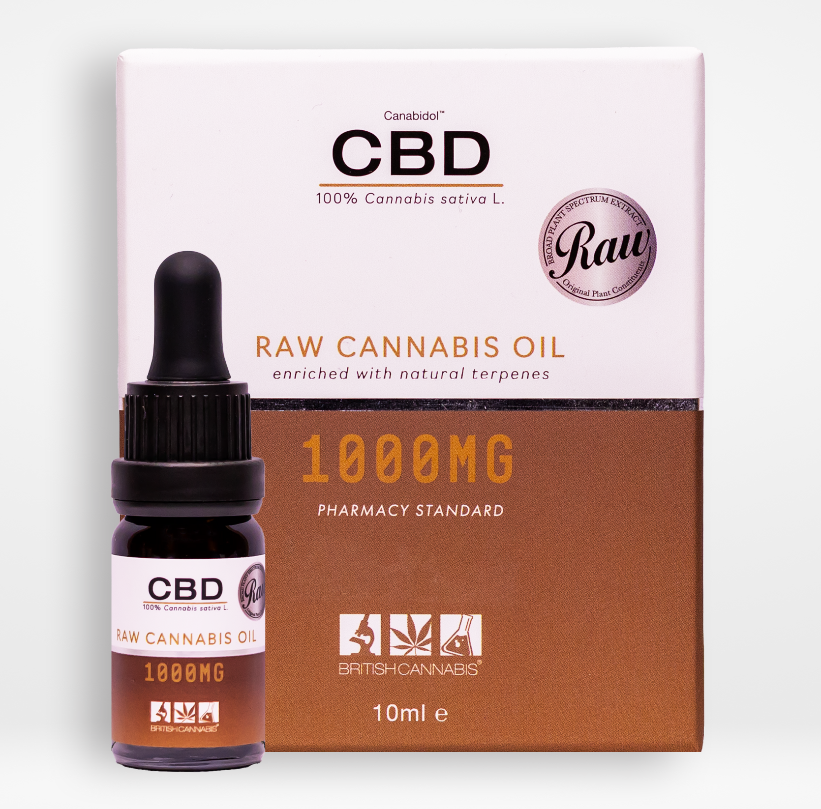 Canabidol™ CBD Nyers - Vegán Olaj - 1000mg